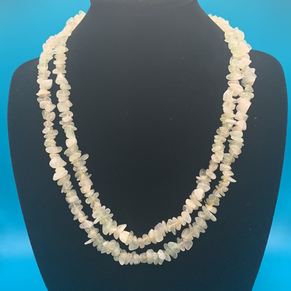 Vintage Long Moonstone Necklace